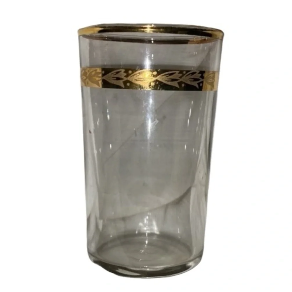 Vintage Libbey 9 oz Flat Tumbler Glass Mid Century Modern Barware